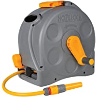 Hozelock - Carrete compacto Compact Reel con 25 m de manguera y todos los accesorios - listo para su uso
